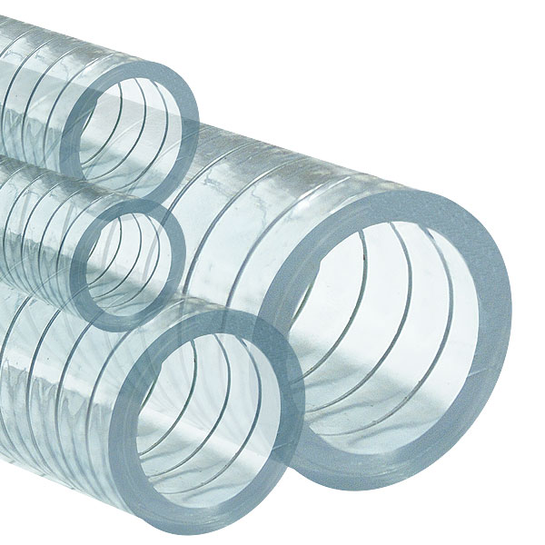 pvc clear steel reinforced hose